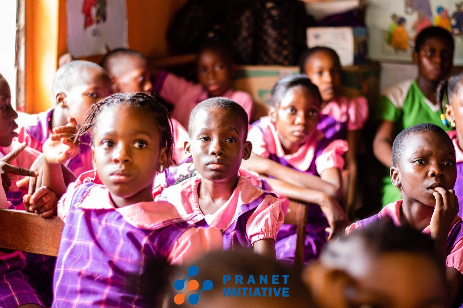 Pupils in class during an OpenKids Africa visit